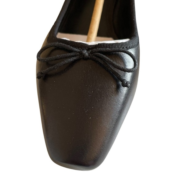 Veronica Beard Cecile Black Leather Pumps with Bow NWOT - Picture 7 of 15